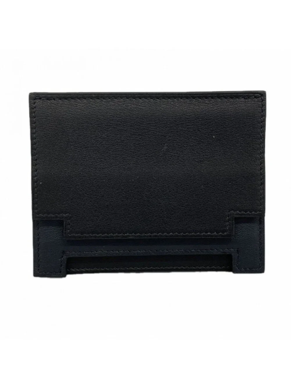 Hermes Card Case Multicolor Swift Black